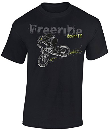 Cykel t-shirt barn – Freeride Downhill – mountainbike – sportkläder pojkar och flickor – utomhuskläder, Svart opal – Freeride Downhill, 158-164