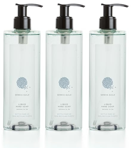 Geneva Guild Flüssigseife Liquid Hand Soap 380ml Aloe Vera Seife Hotel Spa Wellness (3x380ml)
