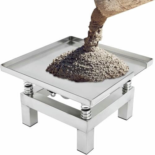 35/50 cm Edelstahl-Beton-Rütteltisch, Mini-Rütteltisch, Rütteltisch-Shaker, erhöht die Festigkeit von Beton
