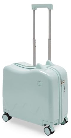 Charocean Kinderkoffer zum Draufsitzen, Kindertrolley Kinder Reisekoffer mit Zugstange und Passwortschloss, Rollkoffer Kinder Koffer für 3-6 Jahre Mädchen & Jungen, 37L (Mintgrün)