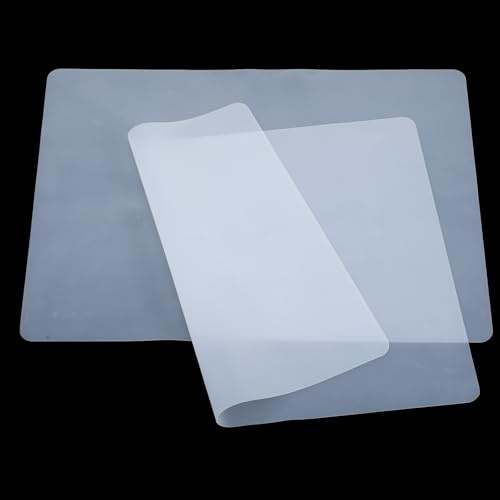 2Pcs Silicone Mat for Crafts Small Craft Mat 40×30cm Desk Art Mats for Worktops Make Up Mats for Nail Tech Painting Matt for Dress Making Sculpting Clay, 11.8×15.7In