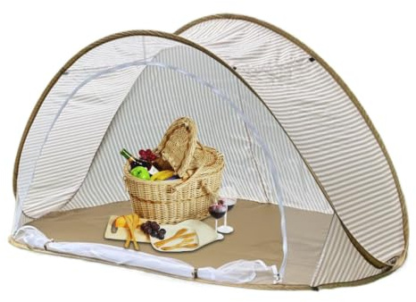 Tente de Plage pour avec Protection UV Pliable et portative avec Protection | Parasol de Plage pour Camping Pique-Nique Sorties Pour Camping Pique-nique Sorties Jardin Jardin