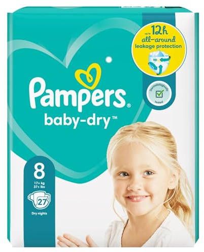 PAMPERS Baby Dry Gr��e 8, 17+ kg, 27 Lagen