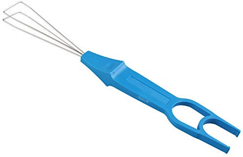 Jopto 2 in 1 Professional Stainless Steel Keycap Puller Removal- Clip + Wire Mechanical Keyboard Keycap Remover Multifunctional Cleaning Tool for Keyboard Removing Fixing Tools Unloading Fixture Blue