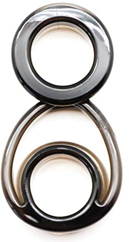 BeHorny Black Colour Triple Cock Ring, Envelope The Penis and Scrotum