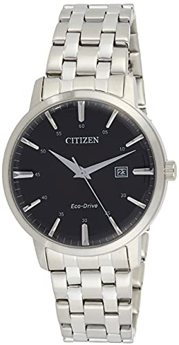 Citizen BM7460-88E Eco Drive Uhr Herrenuhr Edelstahl 5 bar Analog Datum Silber