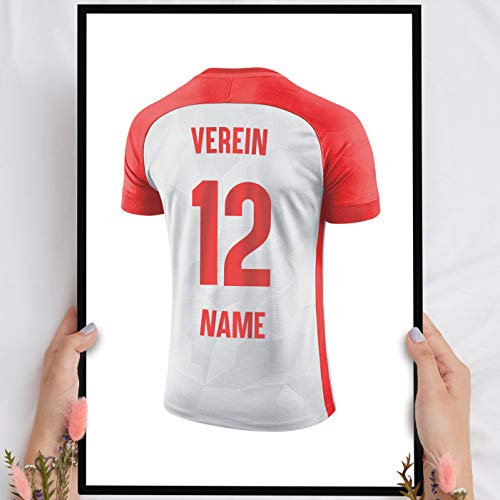 Elbeffekt Holzbild Augsburg - personalisierbar zum Hinstellen/Aufhängen optional beleuchtet, Fan Geschenk mit Spruch auf Holz - Aufsteller Dekoration - persönliches Geschenk