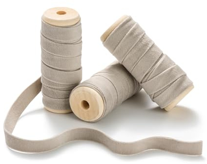 CHUQING Samtband Geschenkband Schleifenband Samt Dekoband Kamelbraun | Weiches Samtband als Geschenkband und Dekoband für Schleifen, Basteln, Hochzeit, Geburtstag und Verpackungen Weihnachten