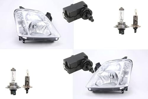 Johns, Scheinwerfer passend für Opel Meriva A 03-10 mit H7 H1 Links Rechts + Stellmotor