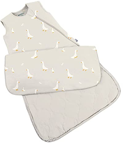 GUNAMUNA Sleep Sacks for Babies Toddlers and Newborns, Easy Changing Diaper Zipper, 1.0 TOG, Goose, 18-24 Months