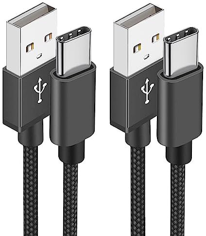 Cavo USB C, Cavo USB Tipo C [2Pezzi 1Metri] Cavetto Caricatore Ricarica Rapida 3A Filo Caricabatterie Type-C Carica per Samsung S21 S22 S23 S20 A12 A21s A33 A53 A54 iPhone 15 16,Google Pixel,Xiaomi