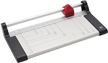 MAGICLULU Papiertrimmer Mit Schwerer Basis Manuelle Guillotine Für Präzise Schnitte Für Büro Schule Und Handwerk Integriertes Automatisches Klemm-system Sicherheitsverriegelung Für
