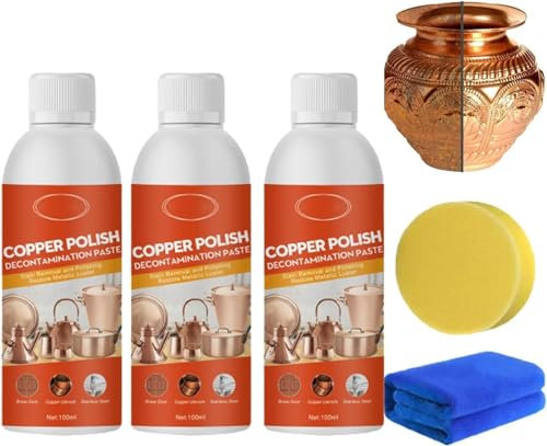 2024 Neues Messingreinigungs- und Polierspray, natürlicher Messingreiniger, Kupferreiniger und Politur für Töpfe und Pfannen, Mehrzweck-Metallreiniger