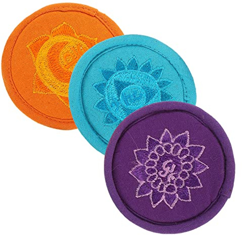SAFIGLE 3stücke Klangschalenkissen Tibetisches Schalenkissen Runde Meditationskissen Für Klangerlebnis Leicht Zu Tragen Dekoration Für Zuhause Und Büro Geeignet