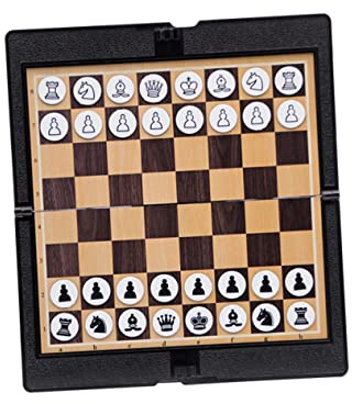 BESTonZON Tragbares Faltbares Internationales Schachbrett Aus Dünnem Magnetische Spielsteine Leicht Und Langlebig Für Erwachsene Und Junge Mädchen Für Reisen Und Heimgebrauch