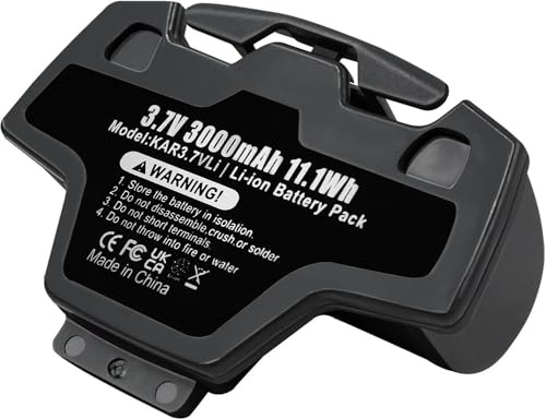 Easekent 3.7V 3000mAh Li-Ion Ersatzakku für Kärcher WV5,WV7,WV 5 Plus, Premium, WVP 10 Fenstersauger, Kompatibel mit 4.633-083.0 2.633-123.0