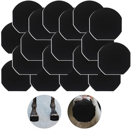 Dansydaisy 18 Pack Horse Hoof Tape with Rubber Band Strong Sticky Hoof Wrap Breathable Magic Cushion Foot Packing Additional Protection for Hooves Hoove Wound Management Laminitis Abscess Treatment