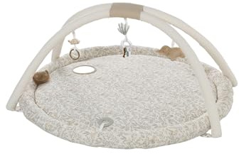 VERTBAUDET Baby Activity-Decke mit Spielbogen & Umrandung beige babylon