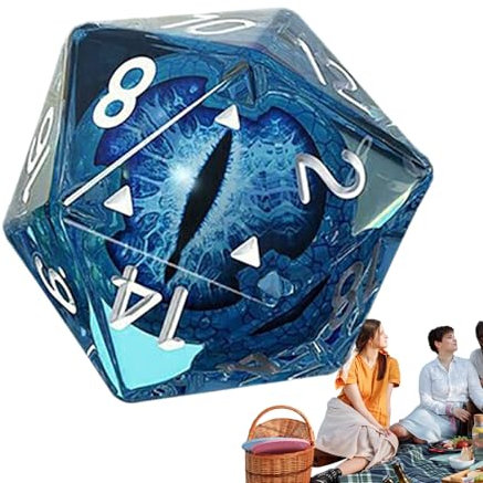 Polyedrische Würfel auf 20 Seiten – Drachenaugen-Würfel, RPG-Spiel, Farbwürfel für Brettspiele, Brettspiel-Würfelsammlung, interaktives Zubehör für Spielliebhaber
