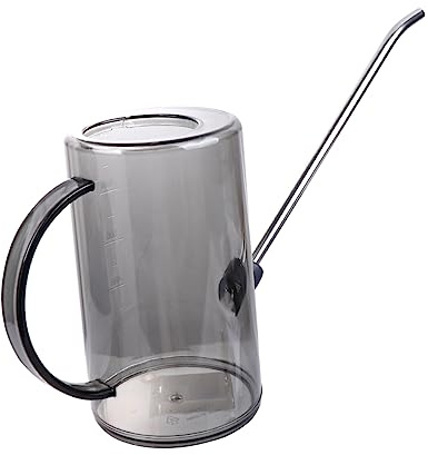 TOYANDONA Goulot Long Arrosoir pour Fleurs Jardin Capacité Importante avec Ouverture Facile pour Remplissage Noir Et Transparent