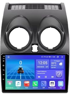Android 15 Car Radio 2 Din Stereo with Carplay&Android Auto/BT/WiFi for Nissan Qashqai 1 J10 2006-2013 GPS Navigation 9'' Multimedia Video Player FM Reverse Camera(2G+32G)