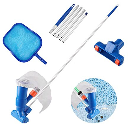 ZGJIAJU Pool Hoover Outdoor Pool Vacuum Cleaning Kit Clean Pool Bottoms Net Pool Filter Swimming Pool Vacuum Cleaner Set Cleaning Pool Tool