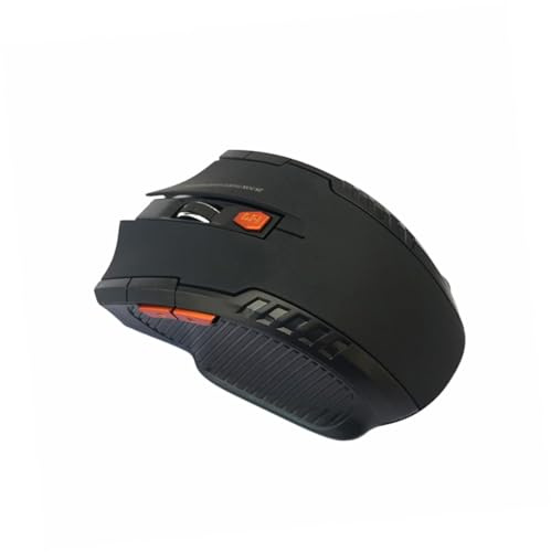 HYTROVE Souris sans Fil en Abs Noir Rechargeable 2.4ghz Capteur Optique 1200dpi avec 6 Boutons Ergonomiques Compatible PC Portable et Bureau