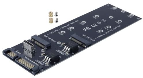 Ausi Adattatore SSD M.2 per desktop nero - Convertitore da NVMe NGFF/SATA a scheda madre SFF-8611