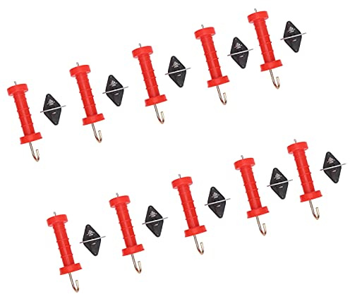 Spacnana Electric Fence Gate Handle, ABS Plastic Heat Resistant, Insulated Fence Handle Set for Electric Fencing Gates