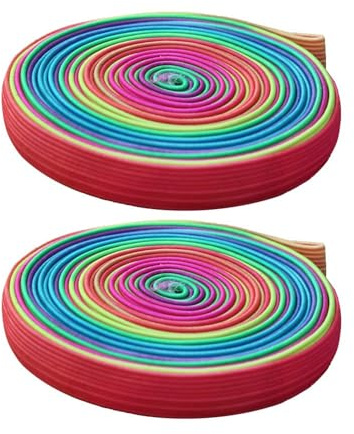 TBCDS 2 Piezas Rollo de Goma, Juego de Rope, para Interior y Exterior, Juego de Pausa, Juegos de jardín, Regalo, 6 m