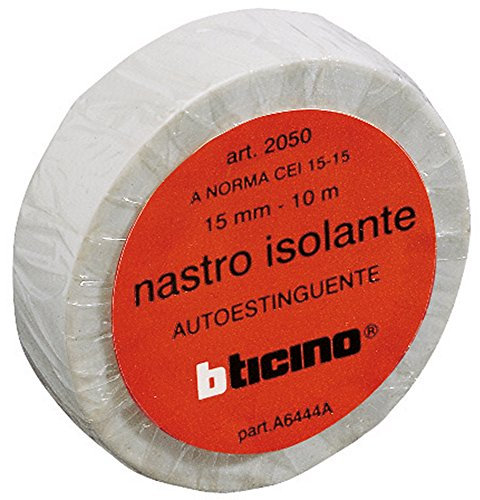 Bticino Kit Cinta Aislante, 15 mm, 10 m, blanco, S2050NB