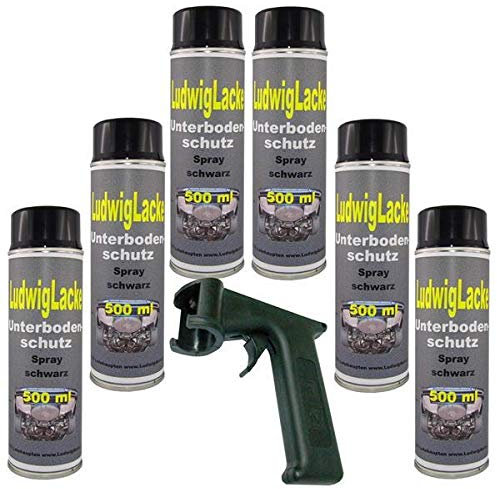 Steinschlagschutz UBS schwarz 6 x 500 ml Spray Plus Haltegriff
