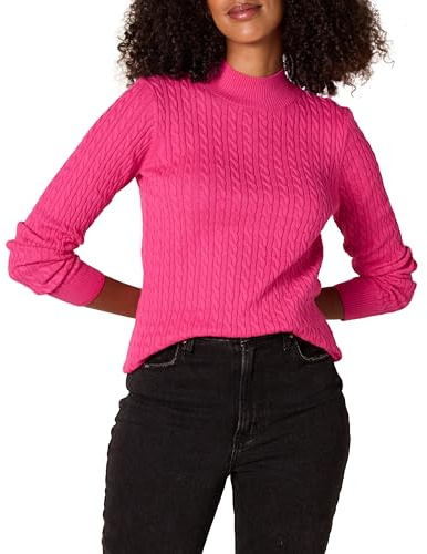 Amazon Essentials Pull Torsadé Léger À Col Rond Et Manches Longues (Disponible En Grande Taille) Femme