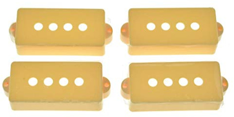 Kaish Pickup-Kappen für P-Bass-Tonabnehmer, 4 Saiten cremefarben