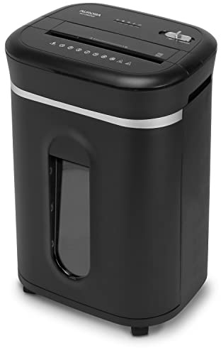 Aurora Long Duty Cycle 18-Sheet Crosscut Paper/CD/Credit Card Shredder, AntiJam Feature, 30-Minute Continuous Run Time, Large 6-gal Pullout Basket