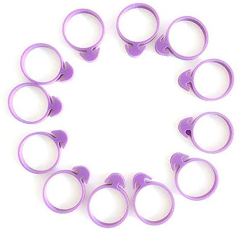 Lankater 12Pcs Rubber Icing Bag Ties Piping Clips Ties for Cake Fondant Cream