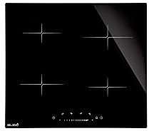 Plaque Induction 4 Feux Encastrable avec Slide Control BELDEKO - 7900W avec 4 Boosters - 14 Niveaux de Puissance - Fiable et Robuste - Minuteur, Touches Tactiles, Anti-Débordement