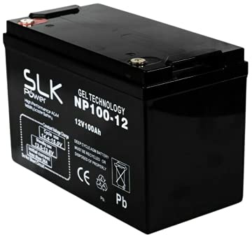 SLK Power Mobility Scooter AGM Battery 1 x 12v 100ah Quality and Performance, Reliable and Long Lasting Replacement Batteries for Electric Scooters and Wheelchairs
