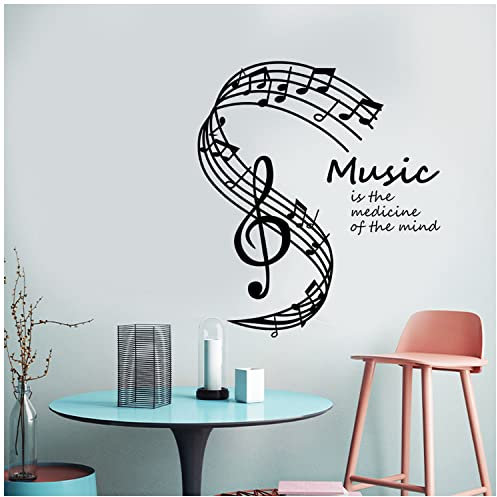 Wandtattoo Spruch, TIANLIN 30 × 33 cm Wandtattoos, Kühlschrank Aufkleber, Wandtattoo Selber Gestalten, mit Transferfolie, Geeignet für Schlafzimmer, Wohnzimmer, Musikzimmer