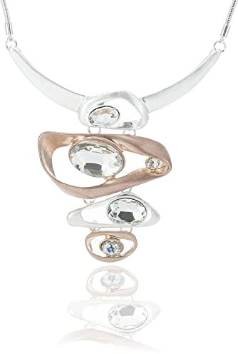 Bysonglezai Halskette Damen Ketten Anhänger Frauen Geschenk Mode Kristall Tropfen Halskette Vintage Geometrie Suspension Anhänger Trend Kostüm Frauen Ungewöhnliche Accessoires Sache Rose