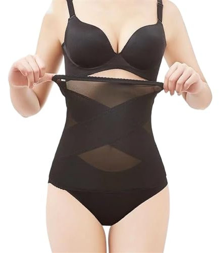 XPJYUA Bauchgurt nach geburt Postpartales Bauchband for den Sommer, dünner Körper nach der Schwangerschaft, Gürtel, Bauchgurt, Mutterschaft for Schwangere(Color:Black,Size:M 48-55kg)