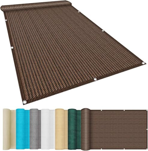 Veranda-Balkon-Sonnenschutz 1,5 x 3 m, Sichtschutzfolie, Sonnenschutz, Balkon-Sonnenschutz, Sonnenschutzfolie, 95% Beschattung, Isolierung, Beschattung, 95% UV-Schutz, Gute Belüftung, große Größe,