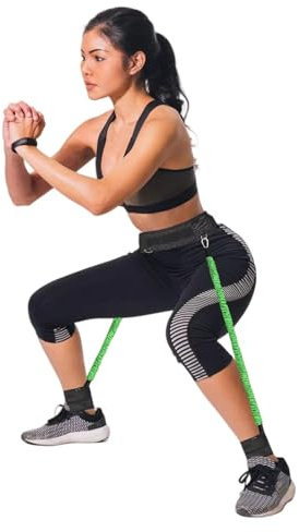 OYINDIZ Vertical Jump Trainer, Resistance Bands Set for Leg and Thigh, Strength Agility Power Exercise Basketball Volleyball Football Tennis Training Equipment