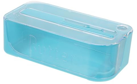 PAMINGONO 1stück Butterdose Mit Deckel Praktischer Butter Und Käsebehälter Aus Luftdichter Aufbewahrungsbox Für Küche Und Kühlschrank Blau Mit Deckel