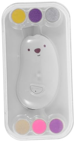 Trimmer Elettrico per Unghie Bebé con 6 Testine e LED | Set 1 Pezzo, Batteria al Litio 150 Mah, Plastico, Funzione di Taglio e Lucidatura a Bassa Rumorosità