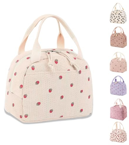 Binoster Lunchtasche Klein Kleine Mini Kühltasche Lunchtasche Damen Kinder Thermotasche Isoliertasche Lunch Bag Lunchbag für Arbeit Schule Picknick Reisen Strand Geschenke für Frauen