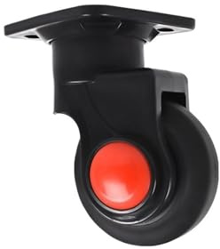 1 Uds. Transpaleta de 4 pulgadas y 5 pulgadas ruedas totalmente silenciosas ruedas universales ruedas direccionales de plástico ruedas de goma for camión de plataforma plana de empuje manual(125*38)