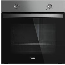 TEKA Horno Convencional 60cm, 3 Funciones de Cocción, Sistema ThermoSeal, Esmalte BrightClean, Bandeja Profunda Antivuelco, Acero Inoxidable Antihuellas, Modelo NEO HBB 4350 Serie Neo