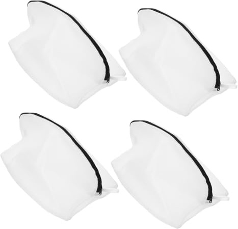 TOPBATHY 4 Piezas Bolsa de Lavado de Zapatos Reutilizable Protección Antideformación para Sneakers y Zapatillas Lavadora Compatible con Diversos Tipos de Calzado para Limpieza de Calzado