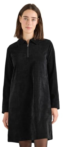 Cecil 1409088 Robe en Velours côtelé avec Fermeture éclair, Noir, XXL Femmes